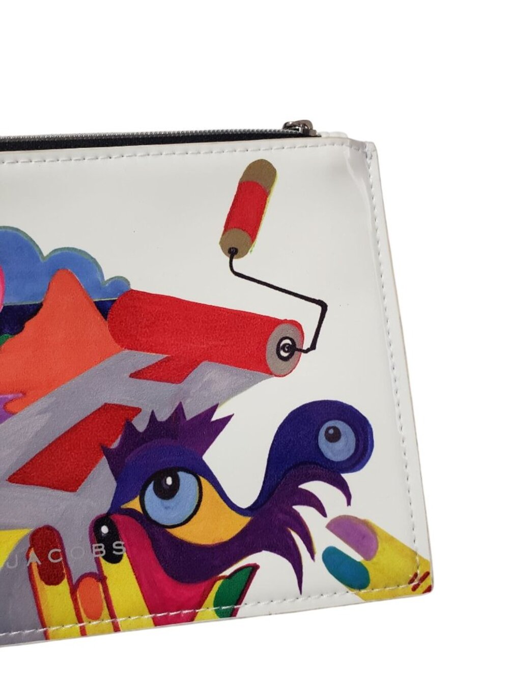 Marc Jacobs Beauty x Julie Verhoeven Cosmetic Bag Pouch Colorful Artist Funky - Picture 4 of 7